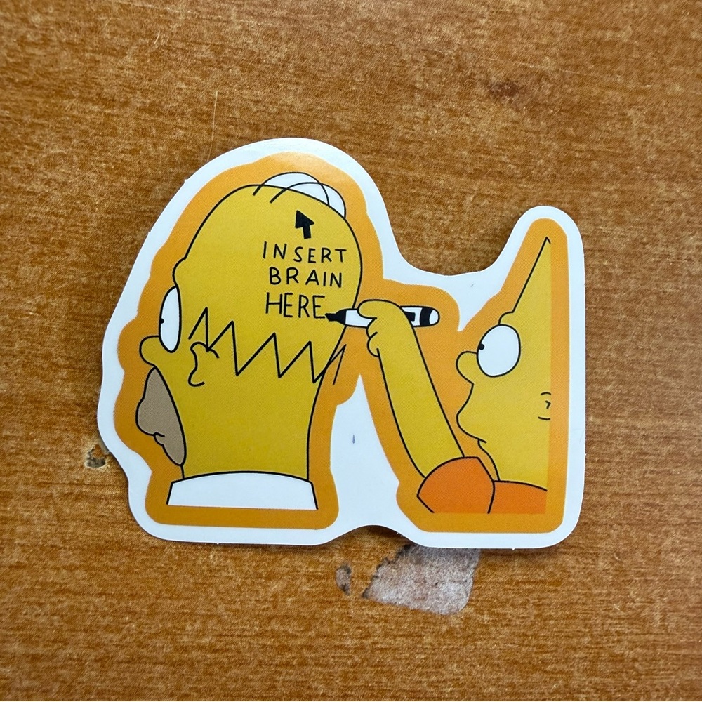 Cartoon Sticker with Humorous Design